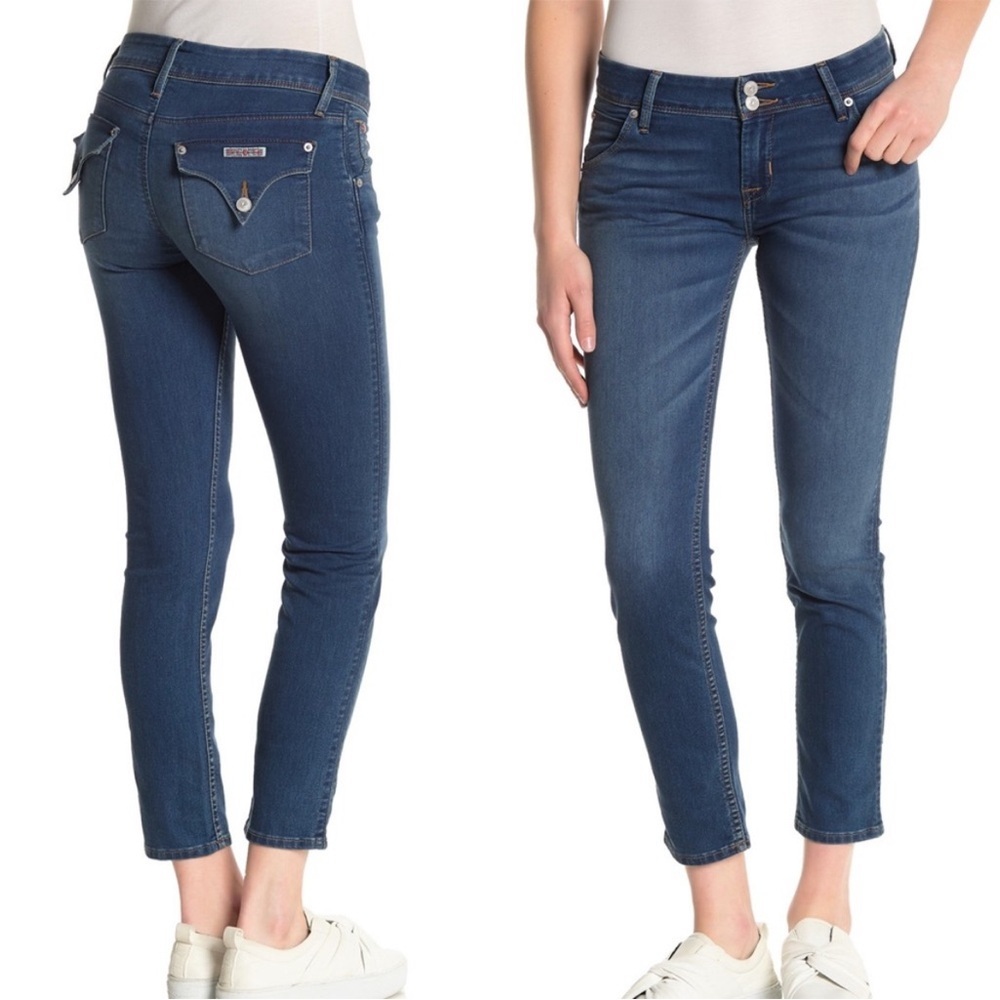 Womens Hudson Collin Flap Jeans Size 28 Coastal Skinny Crop Preppy Minimalist
